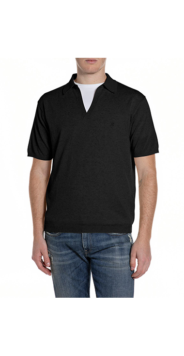 リネンブレンド スキッパー